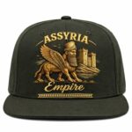 Cap with Assyrian design.
